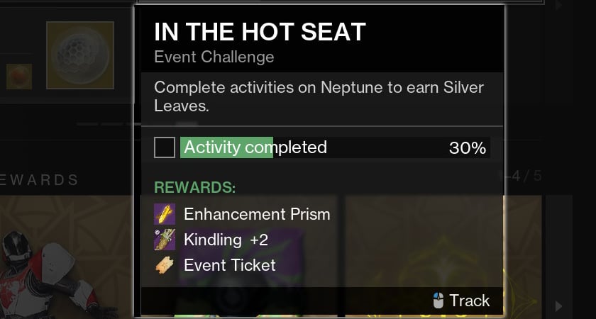 Destiny 2 challenge card In the Hot Seat