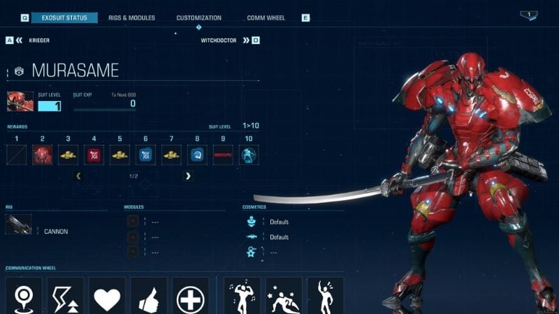 Exoprimal Exosuits: Murasame