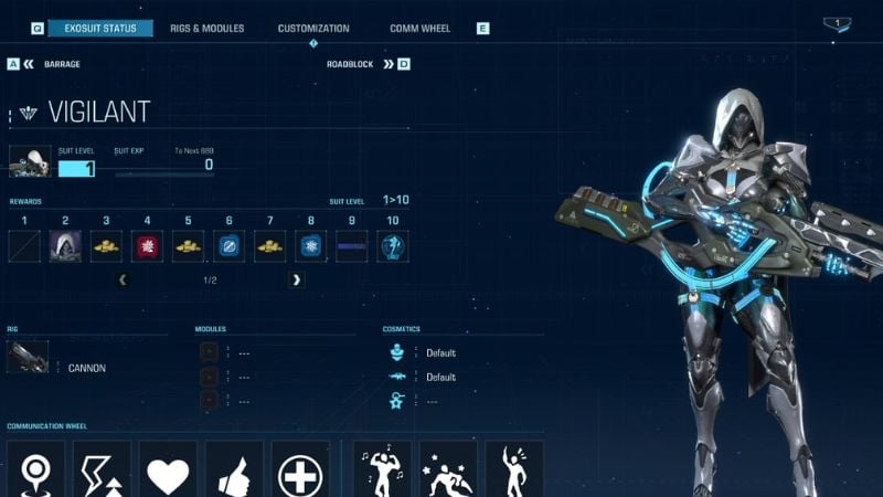 Exoprimal Exosuits: Vigilant