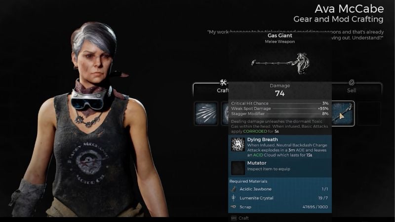 Best Remnant 2 Melee Weapons: Gas Giant