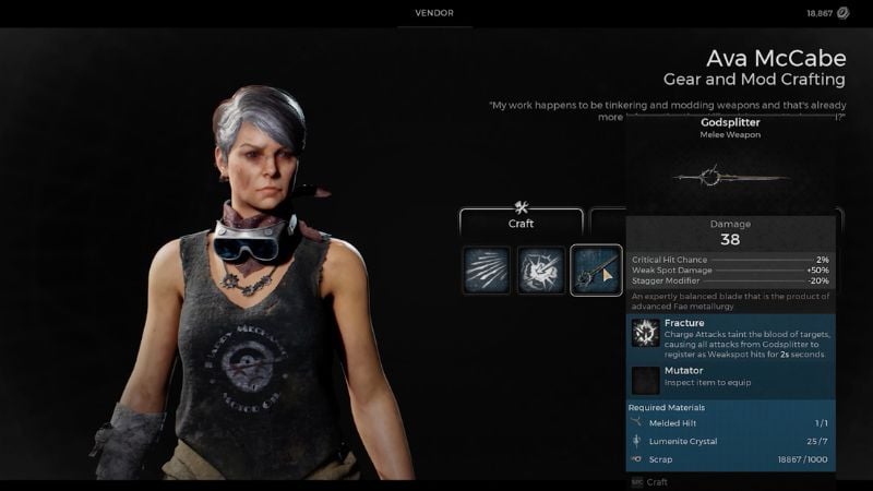 Best Remnant 2 Melee Weapons: Godsplitter