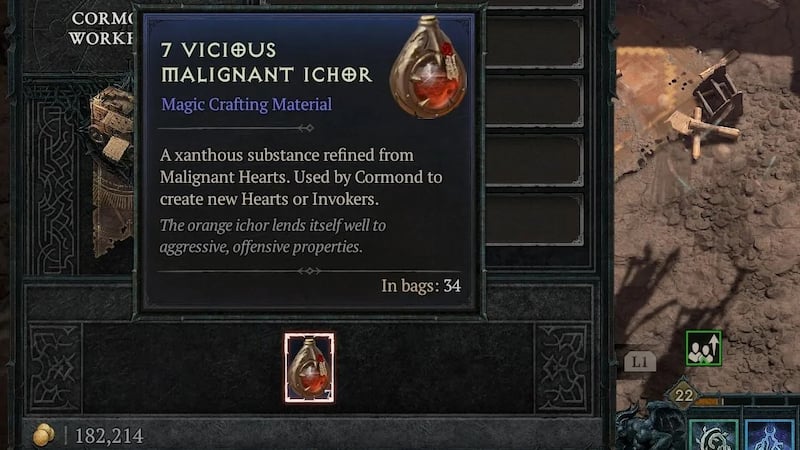 how to get malignant ichor