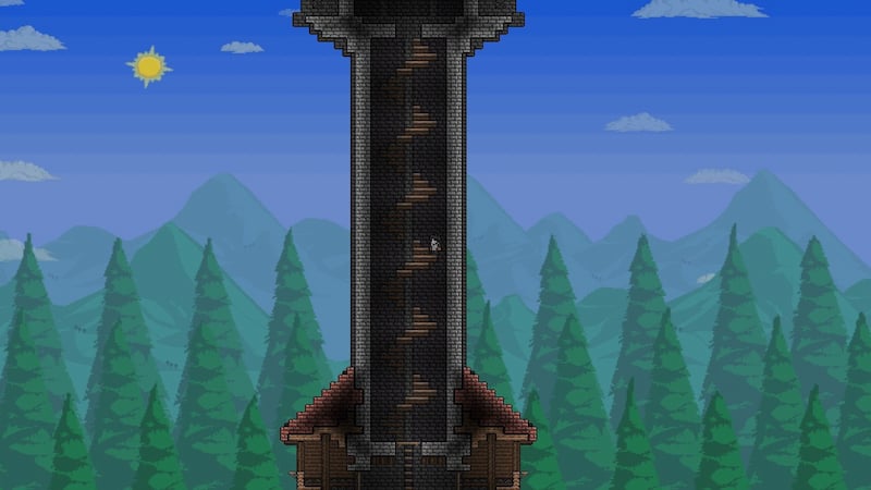 how to make spiral stairs terraria