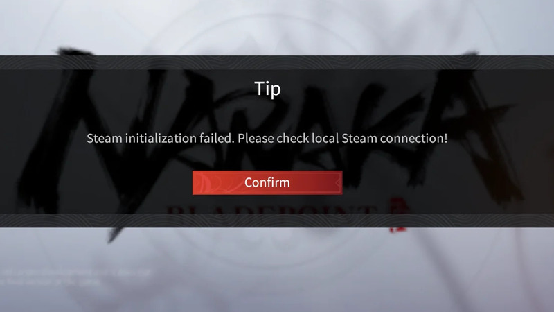 Naraka Bladepoint Steam Initialization Failed