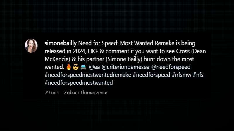 Need for Speed Most Wanted Remake Leak