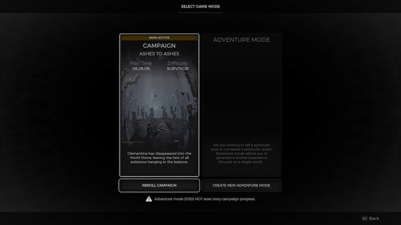 campaign menu