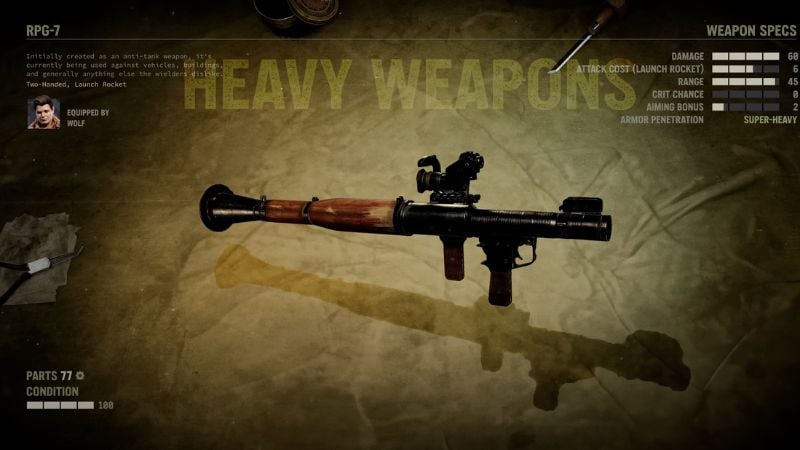 Jagged Alliance 3 Best Weapons: RPG-7