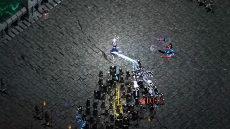 Halls of Torment: Sorceress gameplay