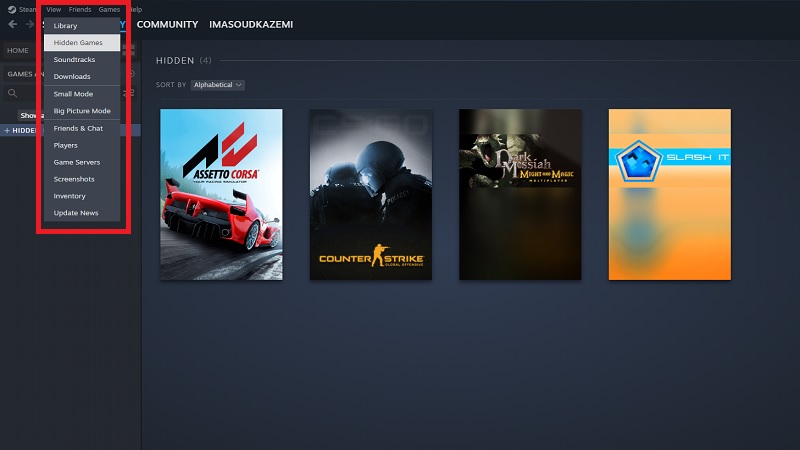 How to View Hidden Games on Steam