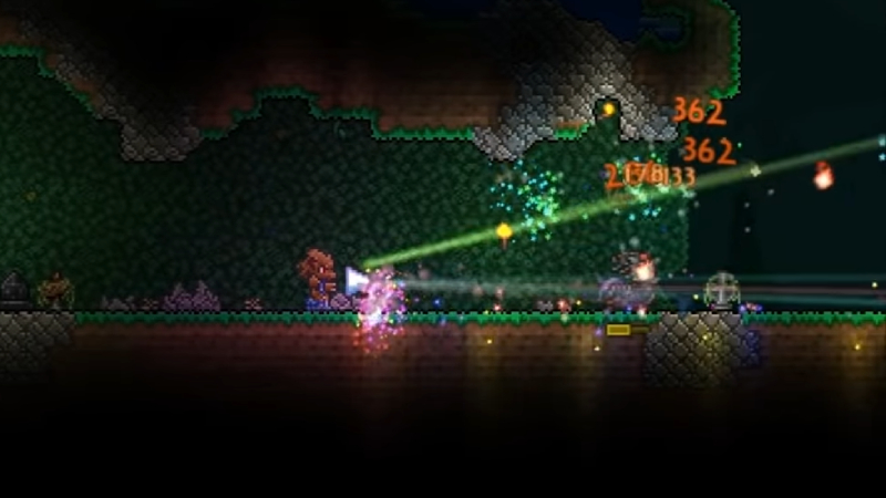 Terraria character farming Corrupt Mimic in Corrupt Biome