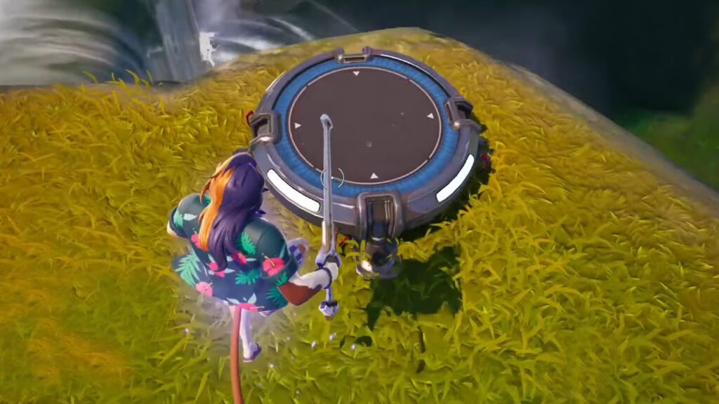 How To Use a Launchpad at Sunswoon Lagoon in Fortnite use launchpad at sunswoon lagoon