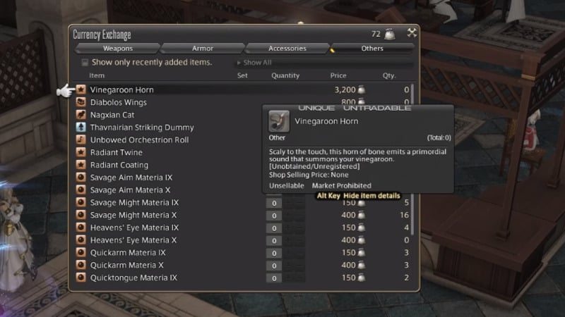 Vinegaroon Horn FFXIV