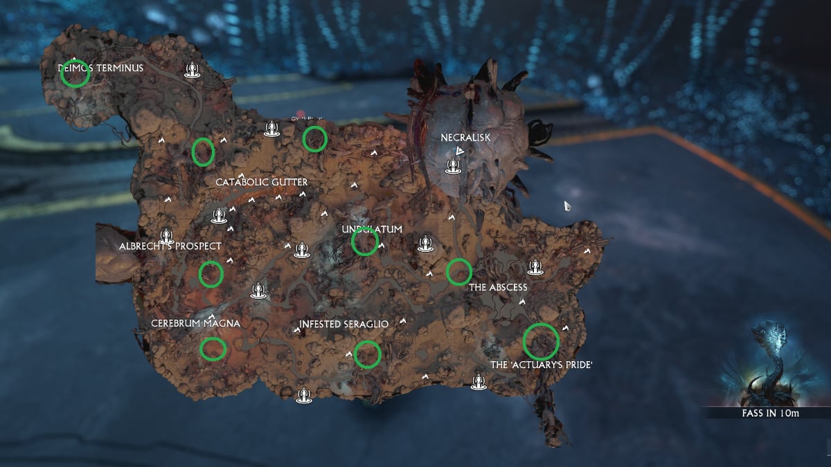 Warframe Fallen Necramech spawn locations image