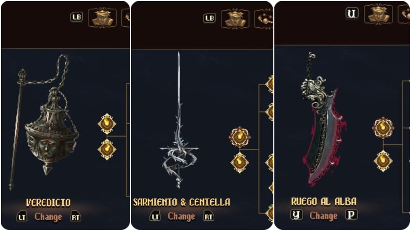 Blasphemous 2 Weapons