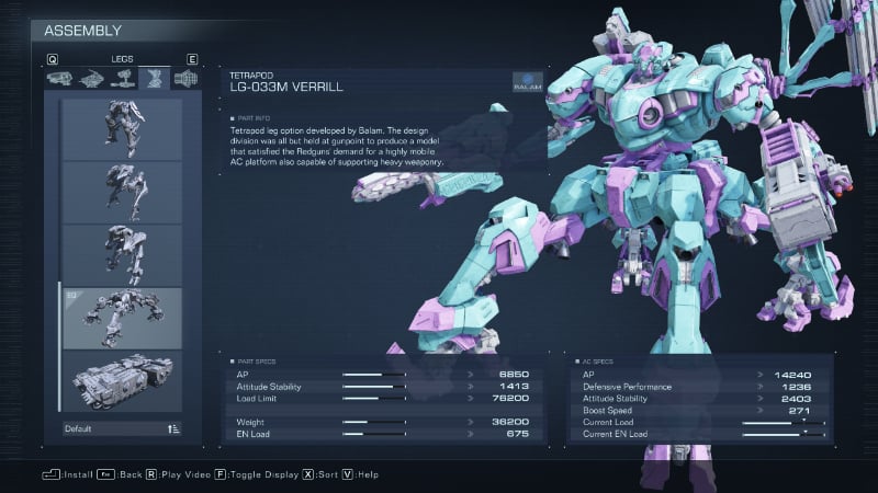 LG-033M Verrill legs from AC6