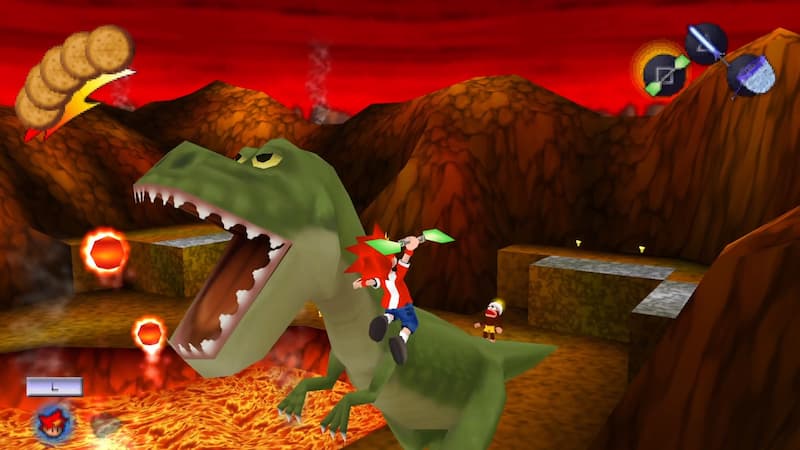 A screenshot from Ape Escape: On the Loose