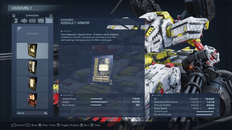 The Assault Armor Core Expansion from Armored Core 6