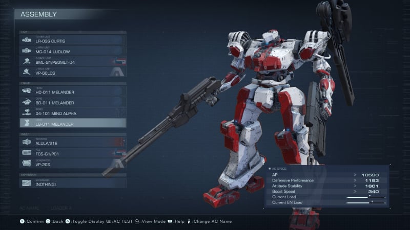 Armored Core 6 Biped Parts