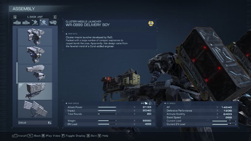 The Delivery Boy from Armored Core 6, part of the best PvP build