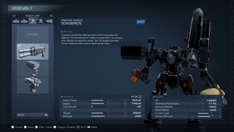 Where To Get Songbirds in Armored Core 6