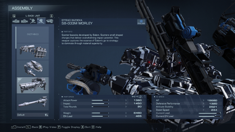 The Morley in Armored Core 6, part of the best tank build