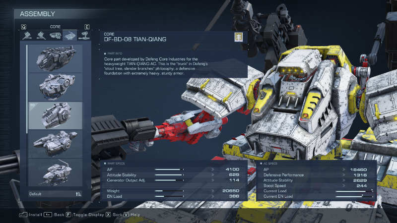 Qiang from AC6, part of the best Arena build