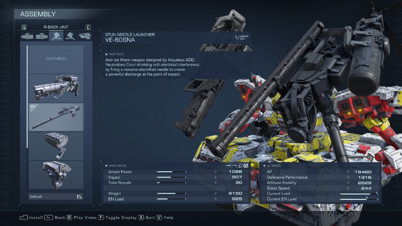 Stun Needle Launcher in AC6