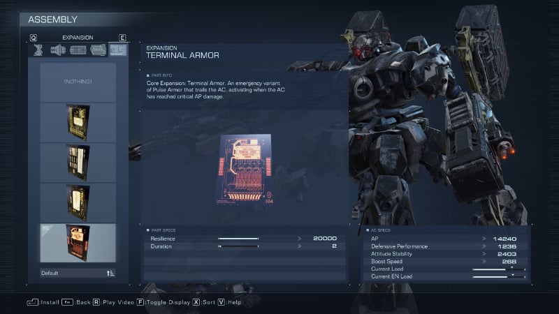 Terminal Armor from Armored Core 6, part of the best PvP build