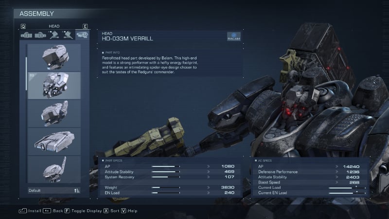 The Verrill head from AC6