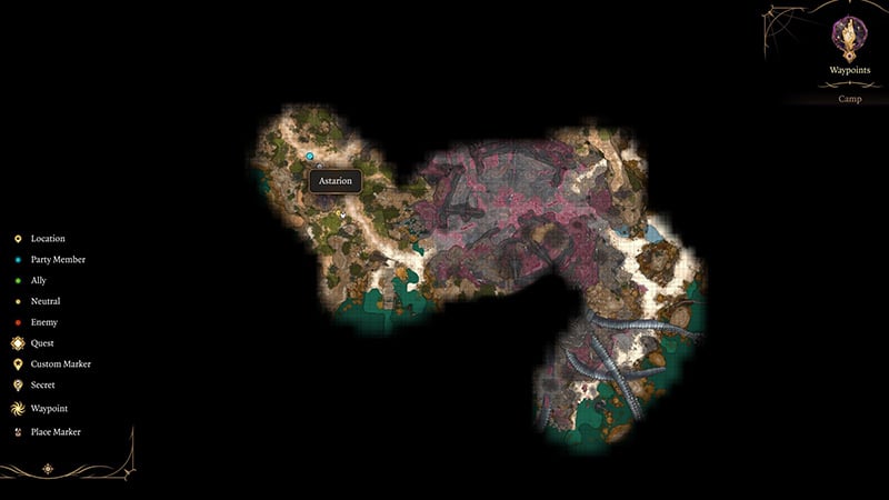 Astarion's Location in Baldur's Gate 3