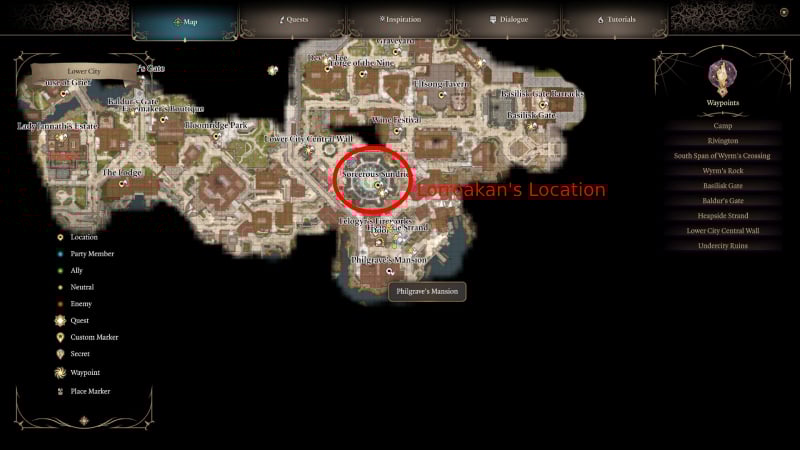 where to find Lorroakan in Baldur's Gate 3 