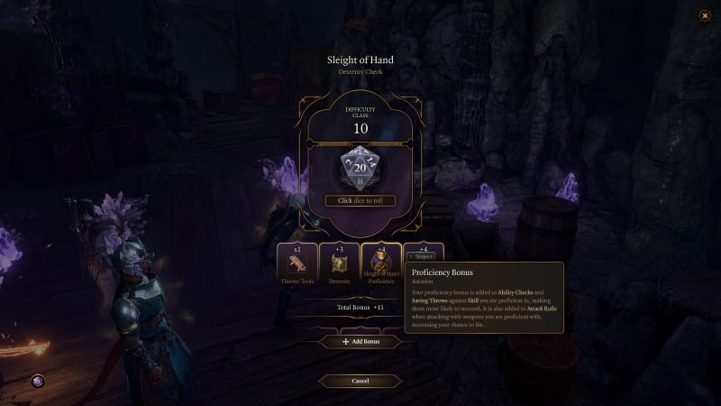 Bonus in Baldur's Gate 3