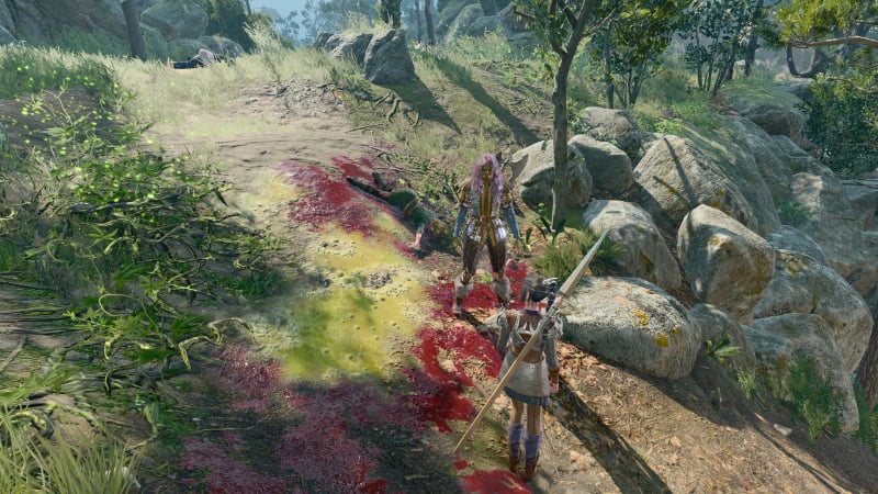 A pool of acid on the ground in Baldur's Gate 3, which can be exploited using various tips and tricks