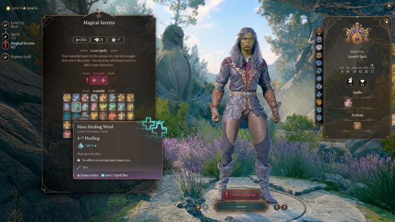 Mass Healing Word in BG3