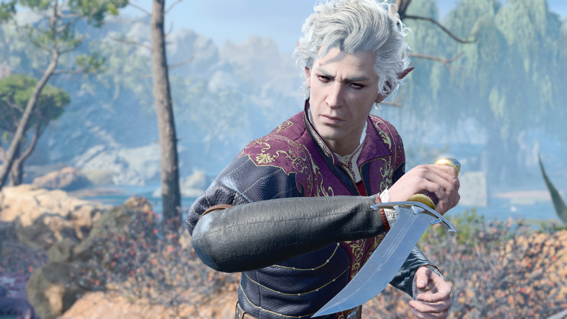 One of the player's companions is introduced in BG3 by Larian Studios