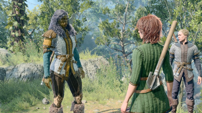 Three characters have a conversation in BG3