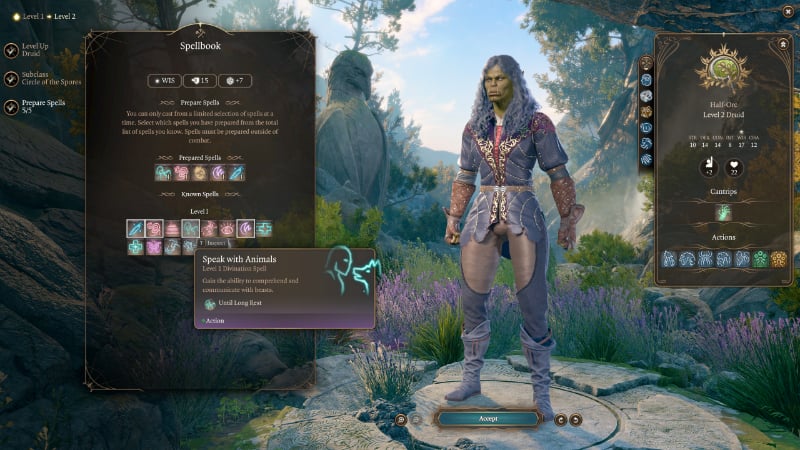 Speak with Animals in Baldur's Gate 3