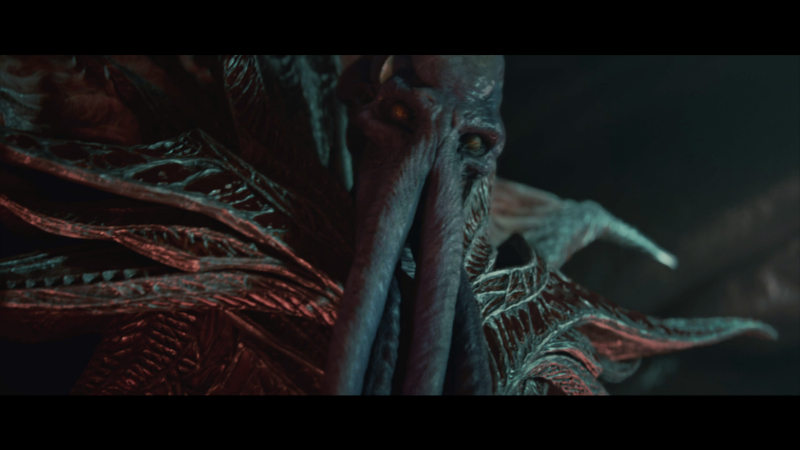 A close-up of an Illithid from Baldur's Gate 3