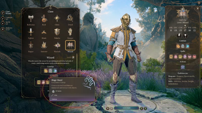 The Mage Hand spell in the newest game by Larian Studios