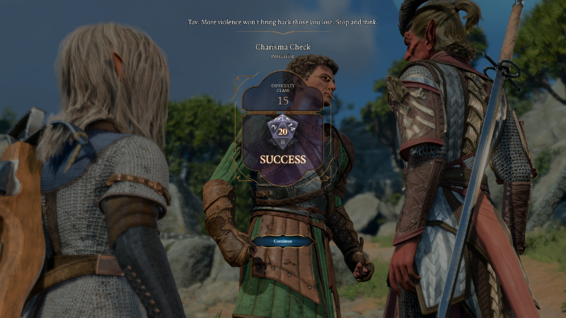 Tense negotiations take place in Baldur's Gate 3