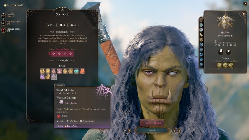 Wrathful Smite in BG3