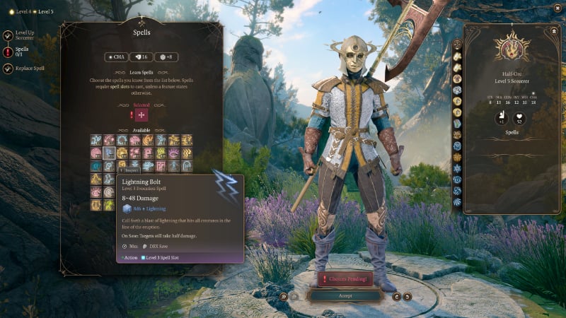 Lightning Bolt in BG3