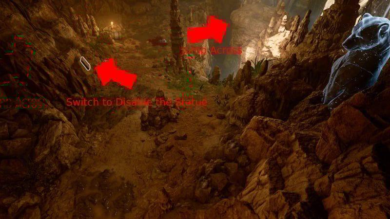 Underground Passage Statues