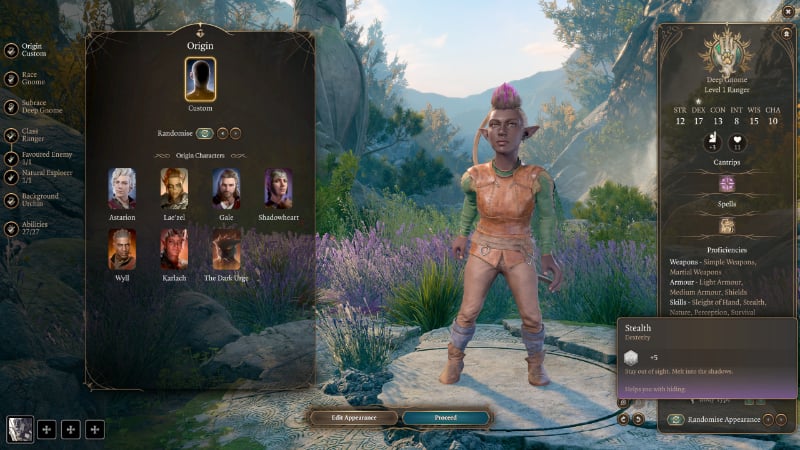 Baldur's Gate 3 Stealth Skill Description