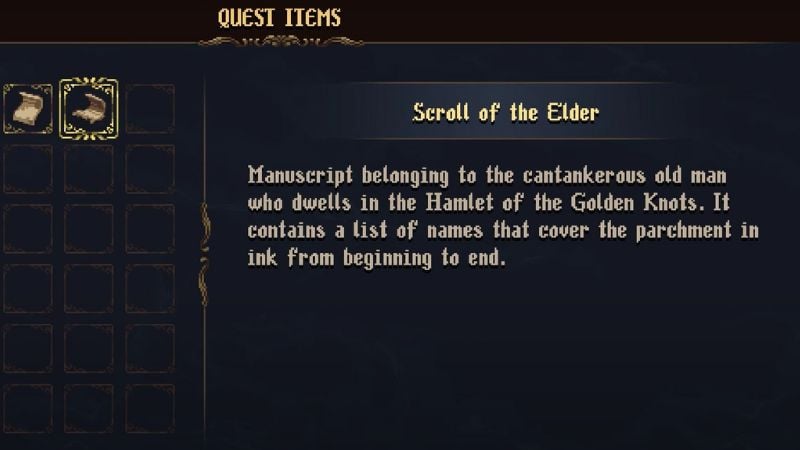 scroll of the elder blasphemous 2