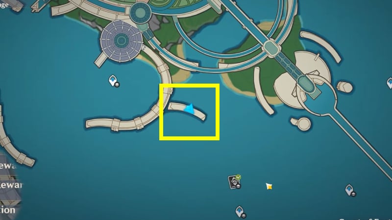 Court of Fontaine City Wall Southern Arc, genshin impact fontaine fishing spot locations