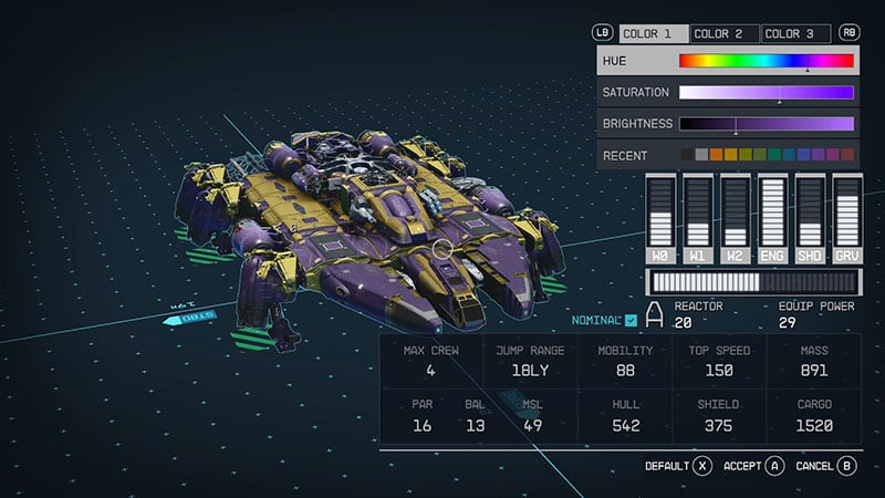 Customize Your Ship Color in Starfield