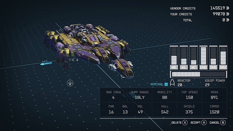 Customize Your Ship Parts in Starfield