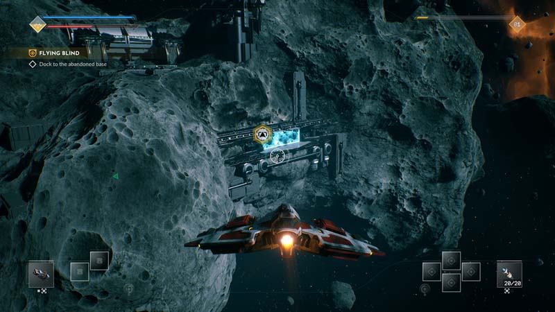 Flying into a landing base