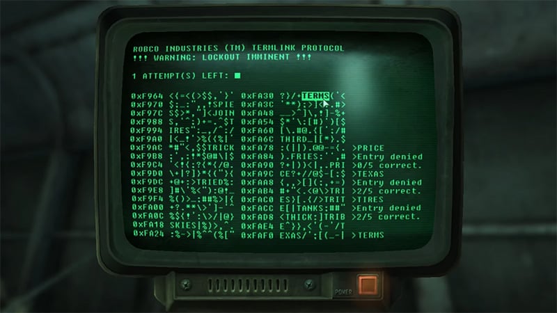 Fallout 3's hacking is a fun distraction from gemplay.
